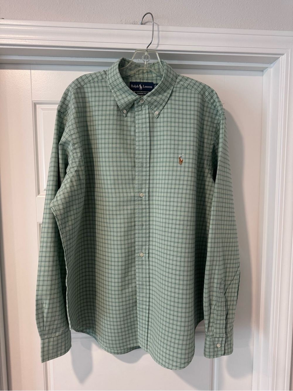 Polo by Ralph Lauren Mint Green Plaid Button-Down Shirt